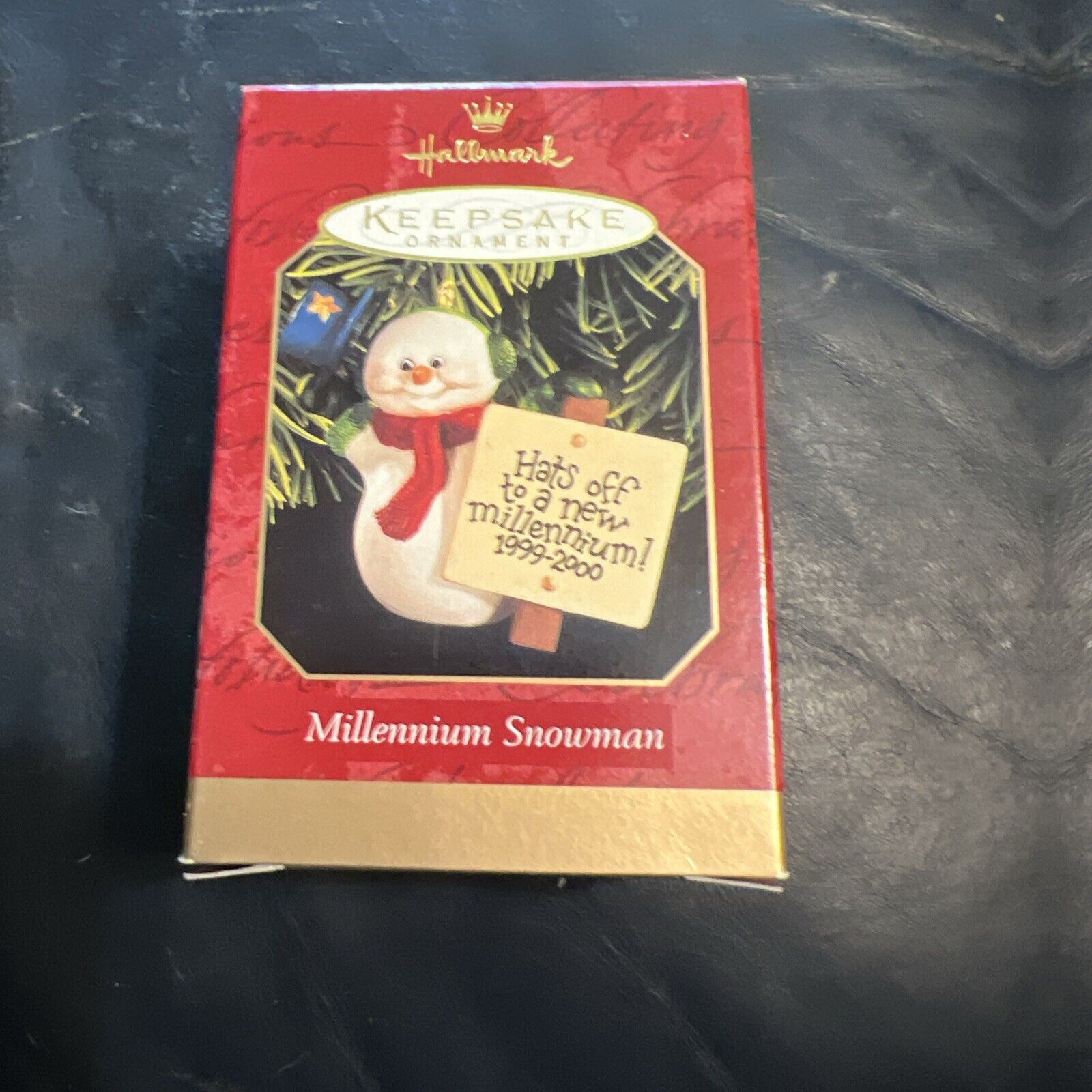 Hallmark Millennium Snowman Keepsake Christmas Ornament 1999 