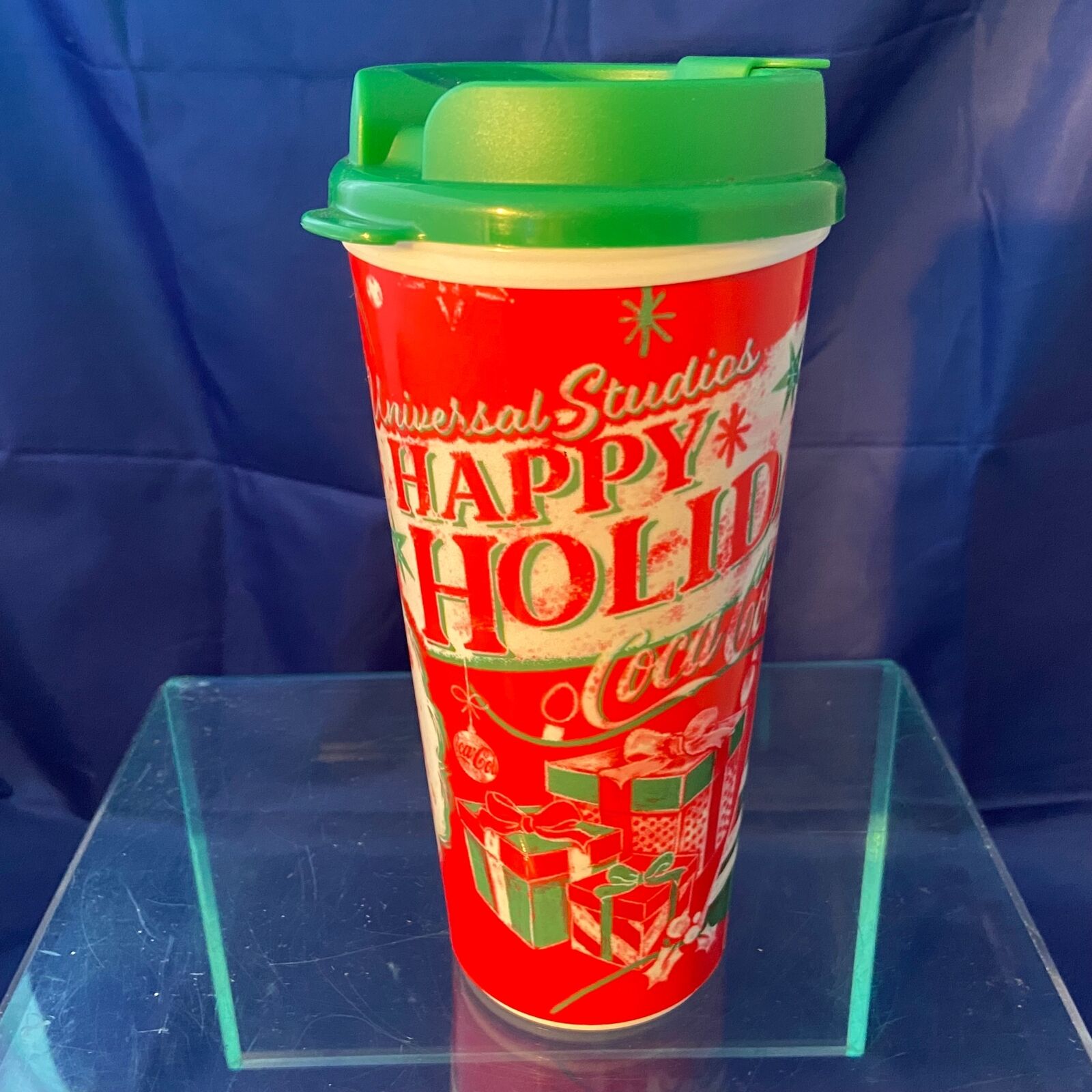 Universal Studios 2022 Happy Holidays Christmas Freestyle Cup Refillable Coca