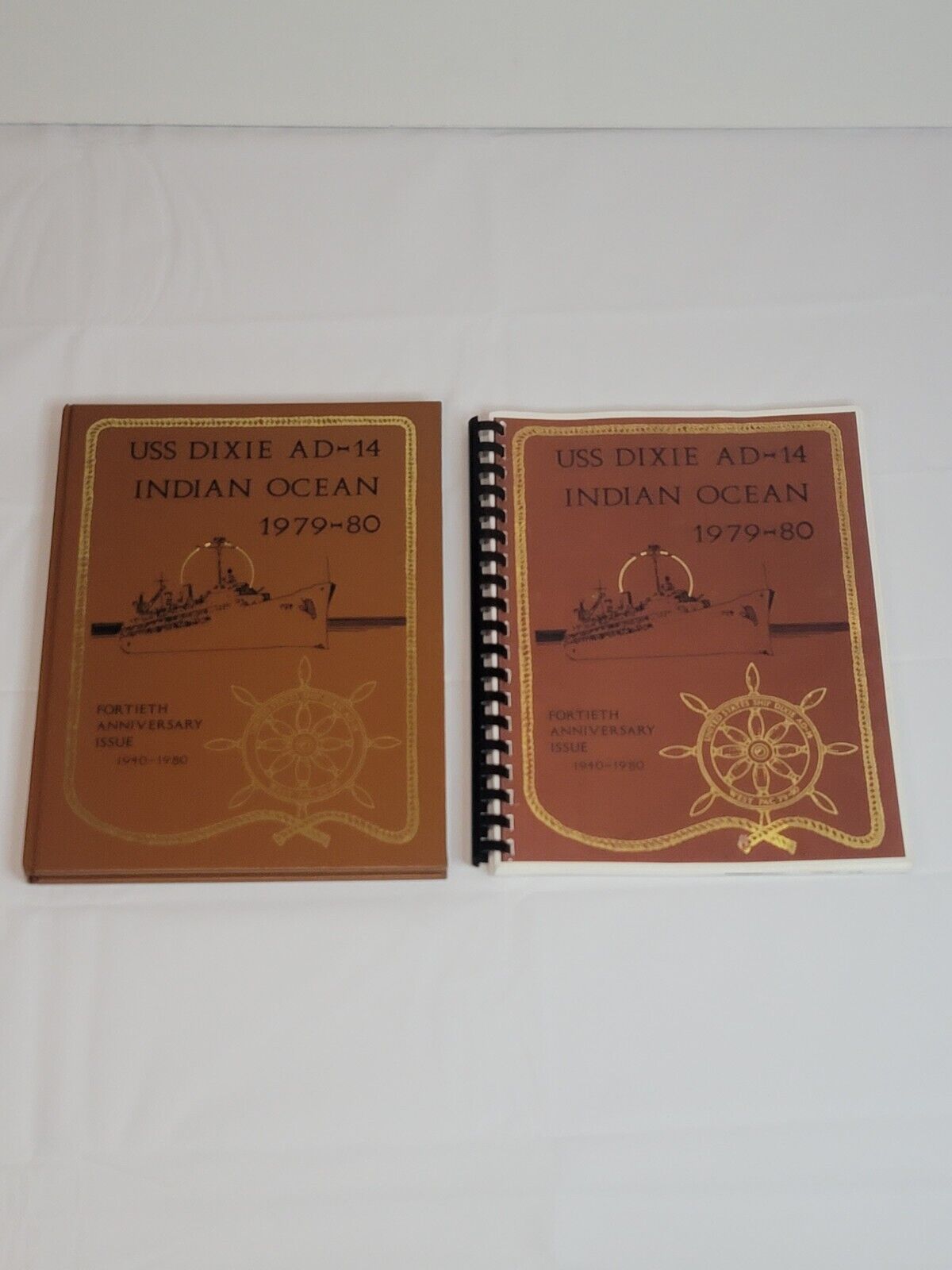 USS Dixie (AD-14) 1979 1980 Indian Ocean Deployment Cruise Book Hardback & Paper