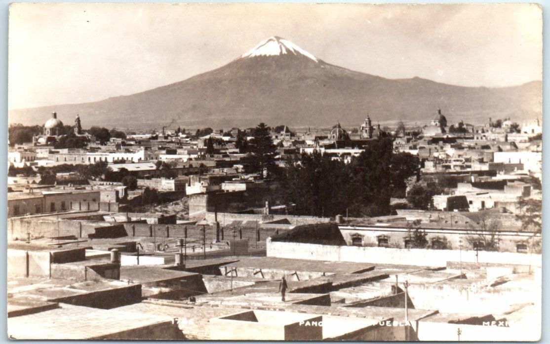 Postcard - Panorama View of Puebla, Mexico