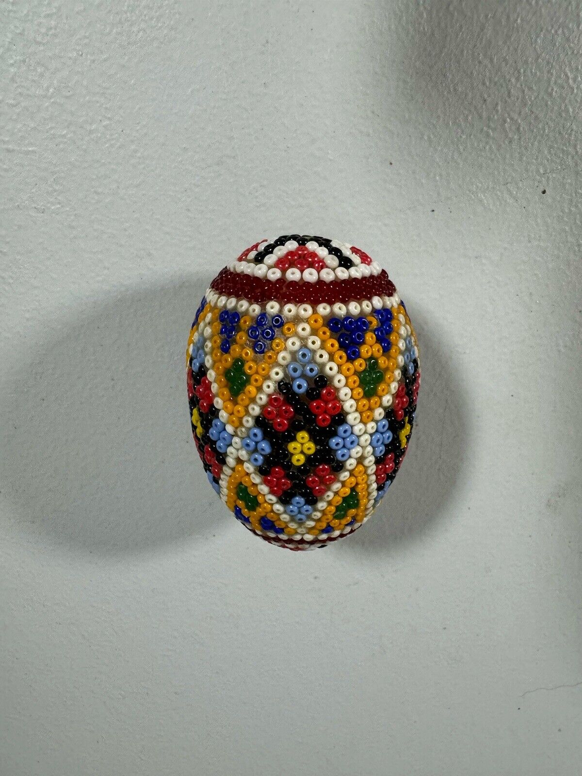 Vintage Beaded Easter Egg 