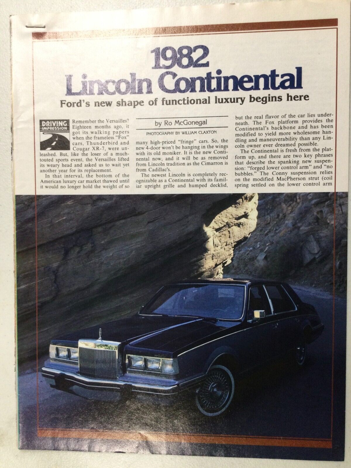 LincolnArt82 Article 1982 Lincoln Continental August 1981 4 page