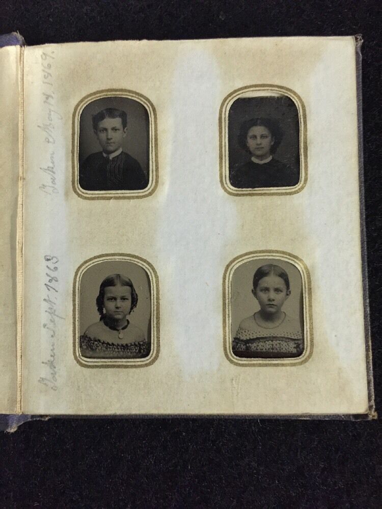 Early American Portraits Books Mostly Of Children Dated 1869