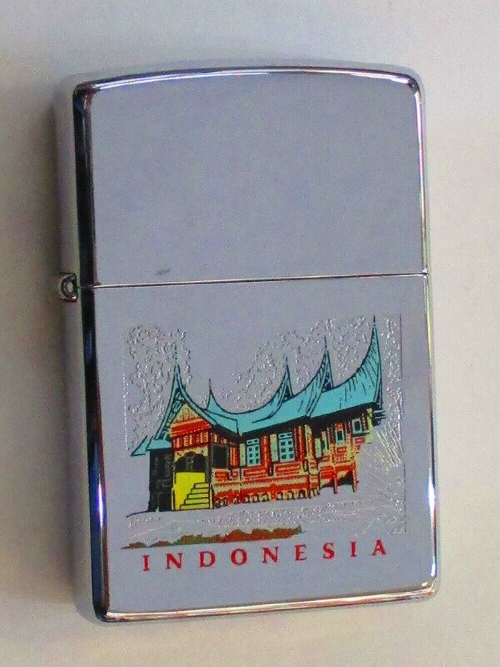 Zippo 1996 Taman Mini Indonesia Oil Lighter Polished Unused