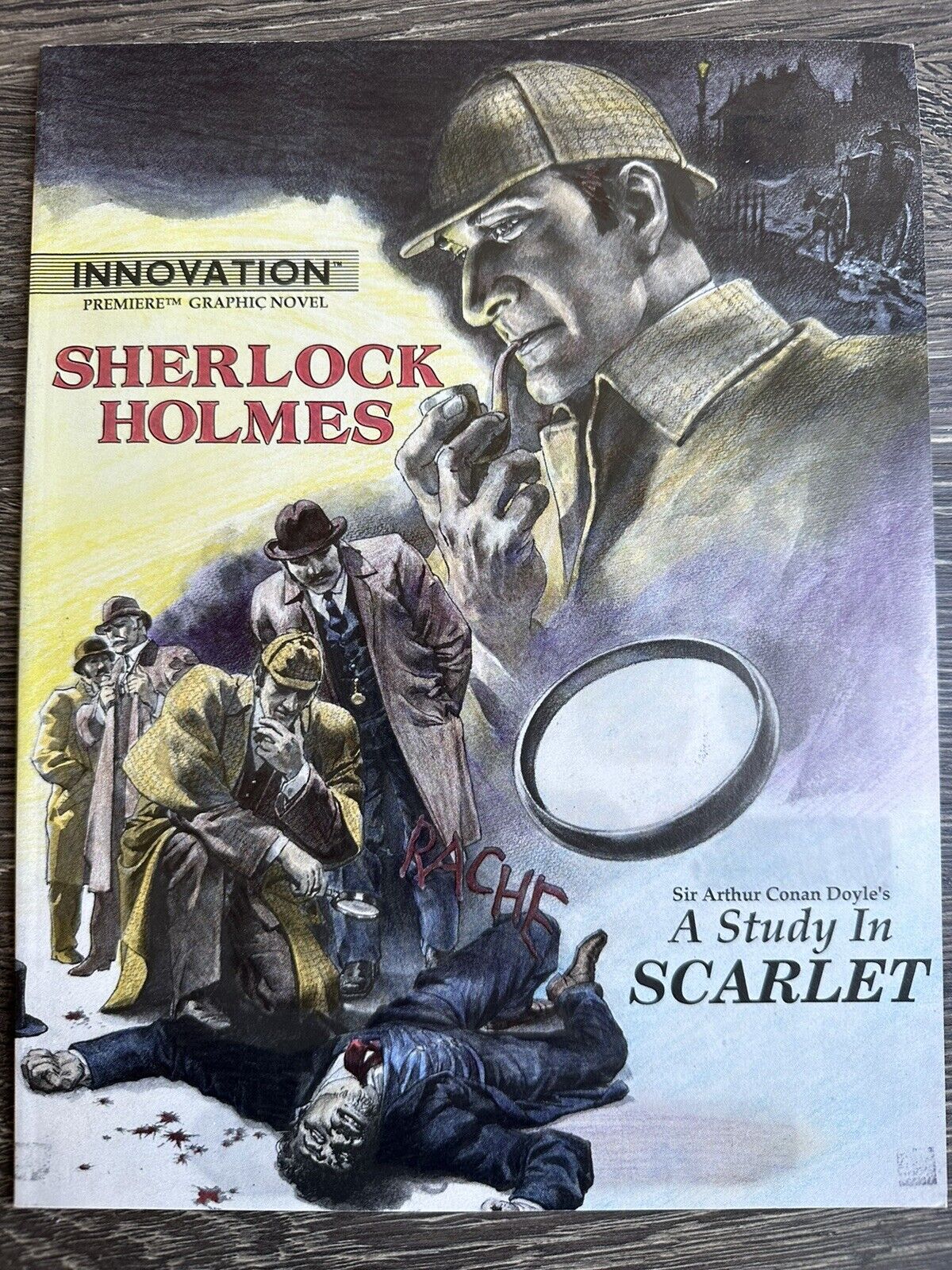 Sherlock Holmes “A Study in Scarlet” Innovation Premier Graphic Novel 1989