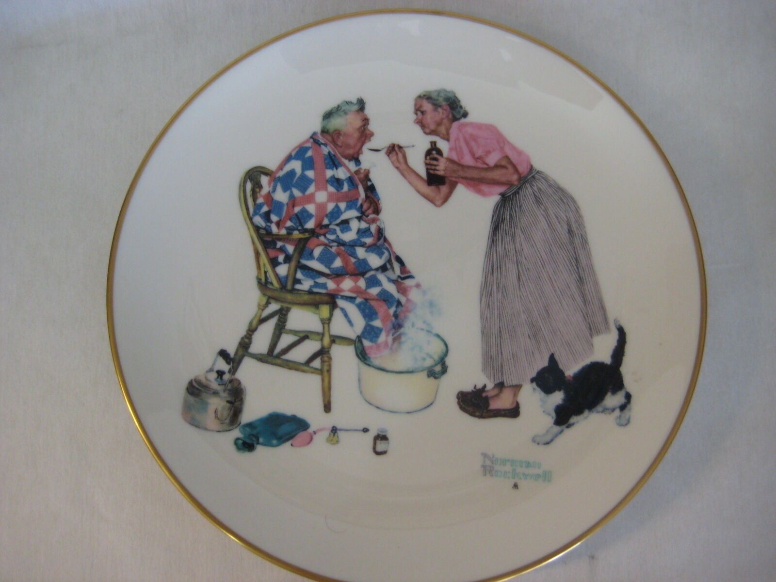 1978 Norman Rockwell Limited Edition Gorham Spring-Spring Tonic Plate, 10 3/4\