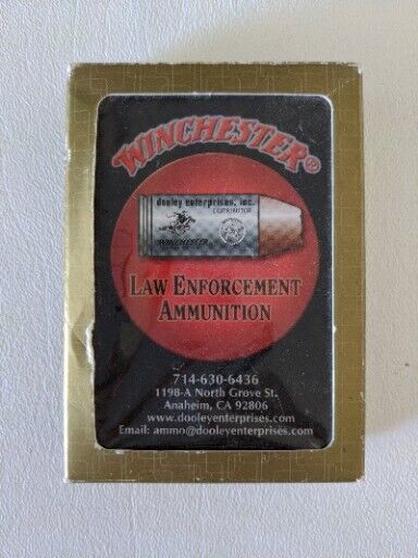 Gemaco Winchester Law Enforcement Ammunition Standard Size Playing Cards RARE