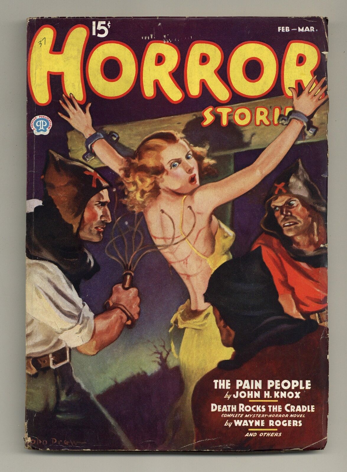 Horror Stories Pulp Feb 1937 Vol. 5 #1 VG 4.0