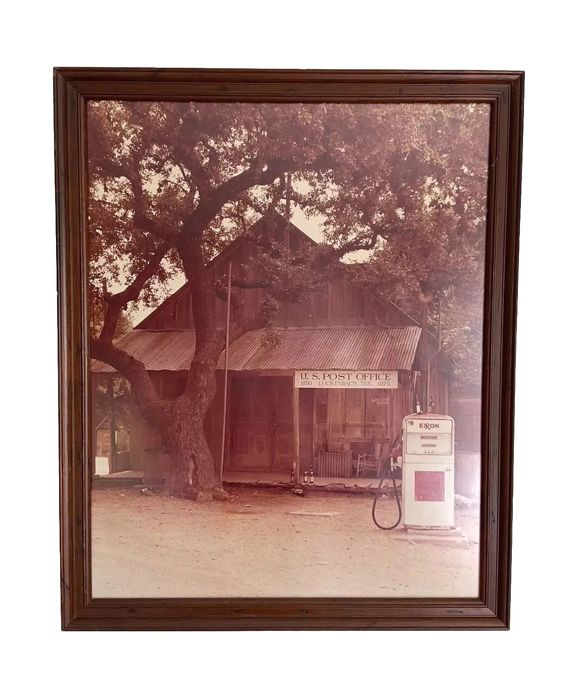 Luckenbach Texas Photograph Don K. Langson Post Office Exxon Lone Star Beer 1977