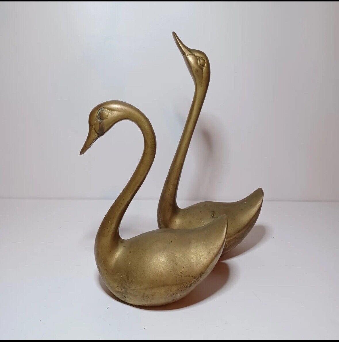 Vintage Mid Century Extra Large Scale Pair Of Barss Swans 