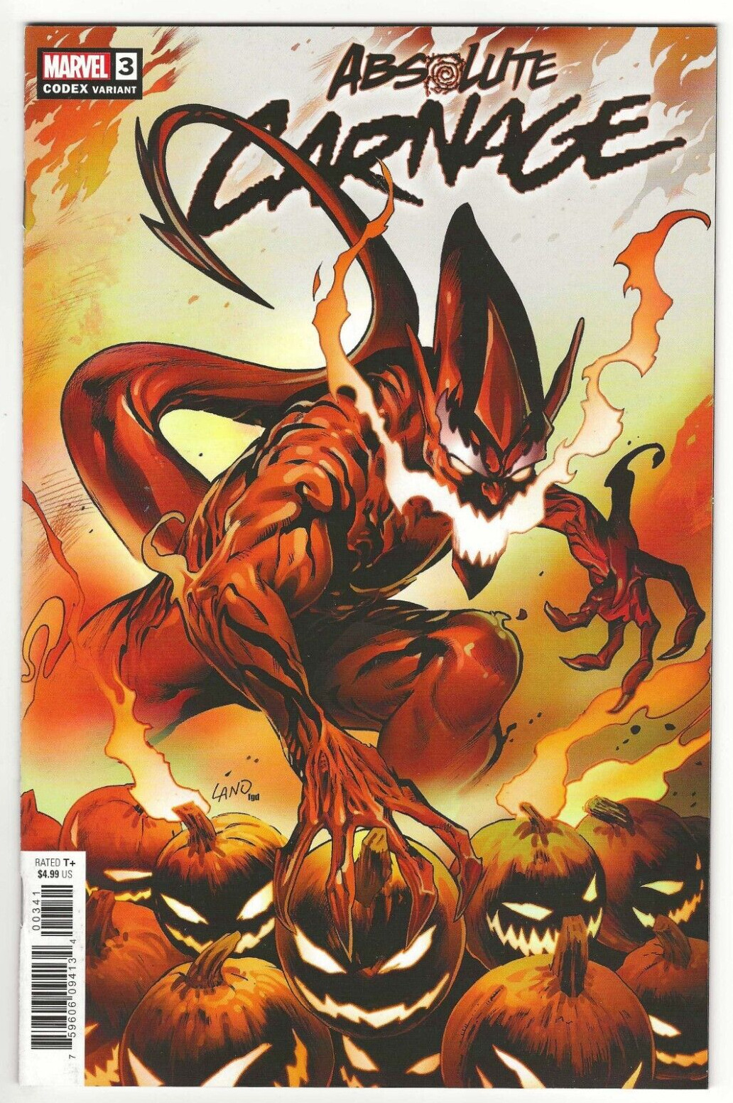 Marvel Comics ABSOLUTE CARNAGE #3 first printing Codex variant