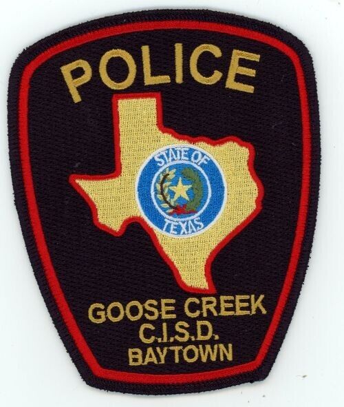 TEXAS TX GOOSE CREEK COMBINED INDEPENDENT SCHOOL DISTRICT POLICE SHOULDER PATCH