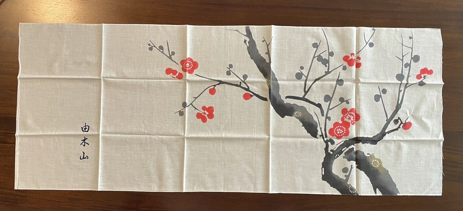 Japanese Tenugui Hand Towel Plum Blossoms 35\