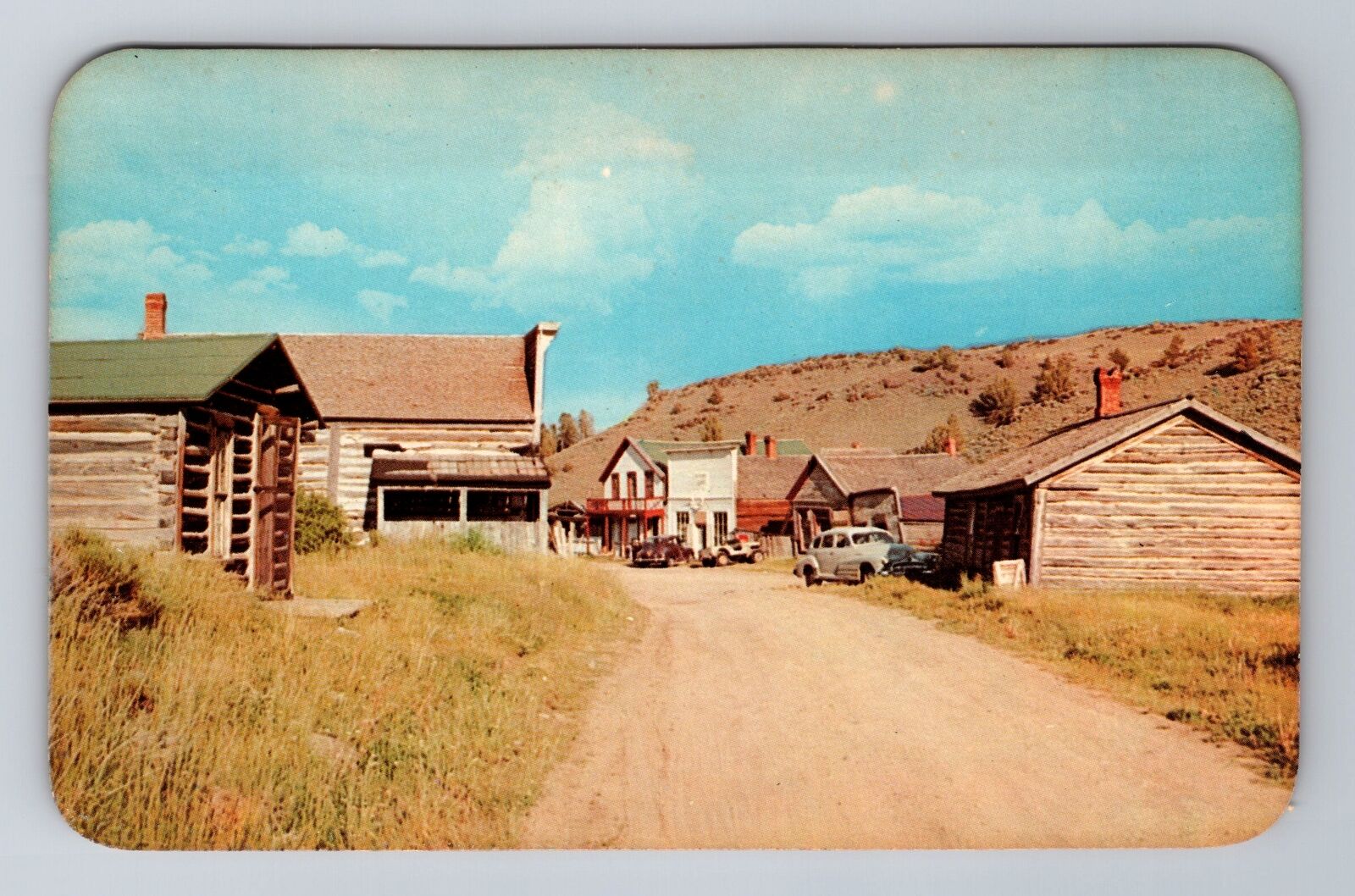 Farson WY-Wyoming, Entering Old South Pass City, Antique, Vintage Postcard