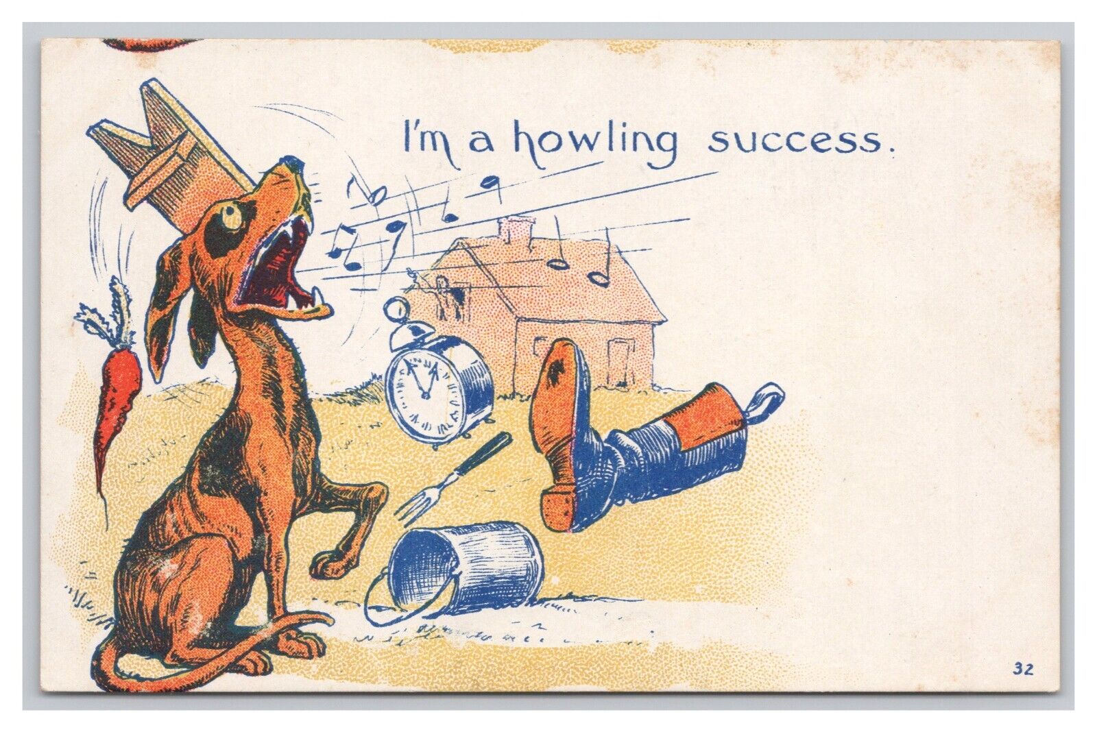 Dog Postcard I\'m A Howling Success