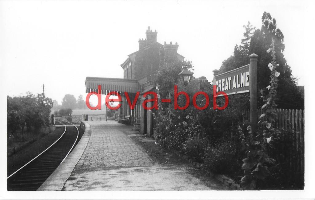 Railway Station Photo Great Alne c1930 GWR Alcester to Hatton Branch