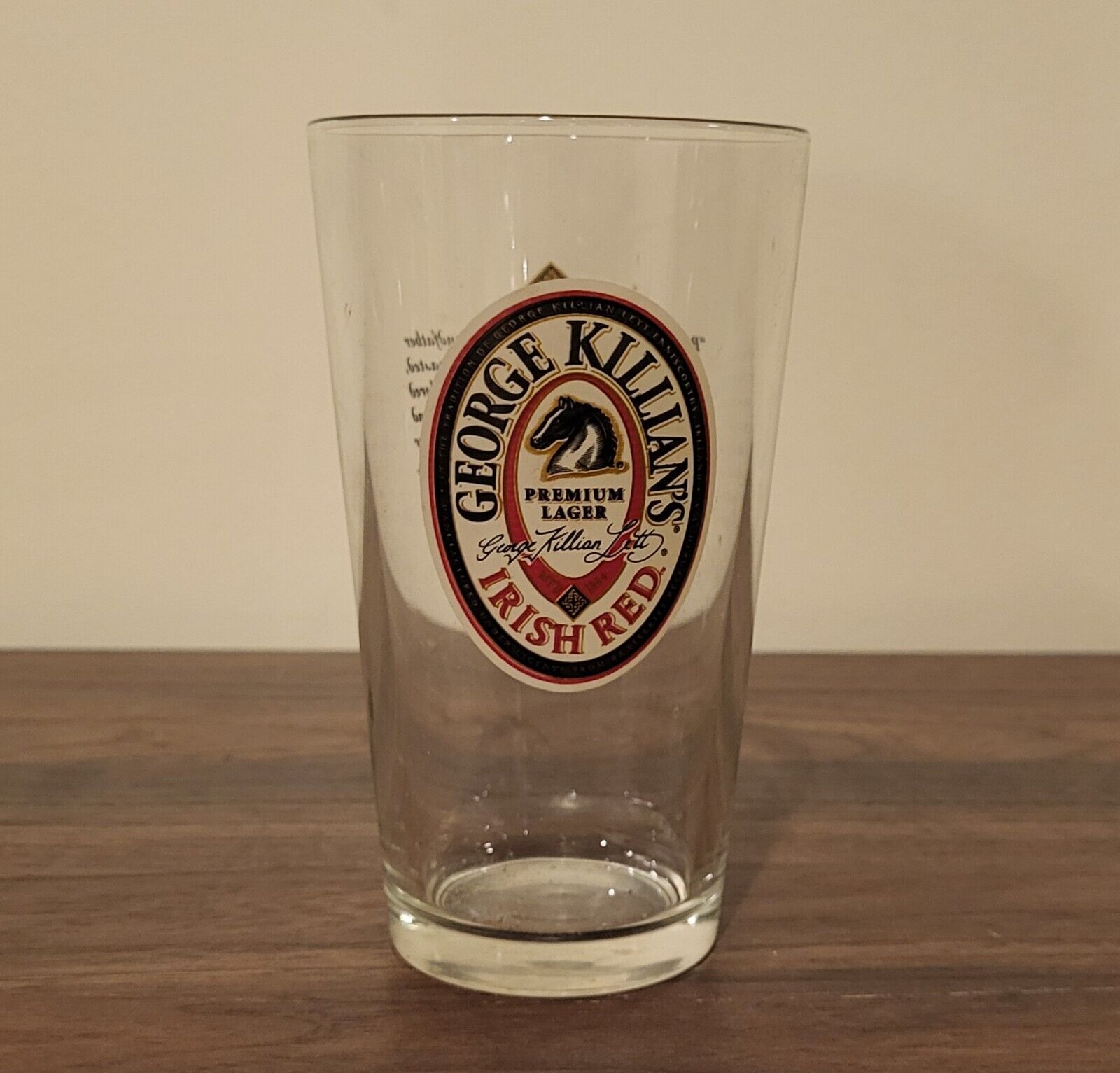 George Killian\'s Irish Red Lager Pint Beer Glass
