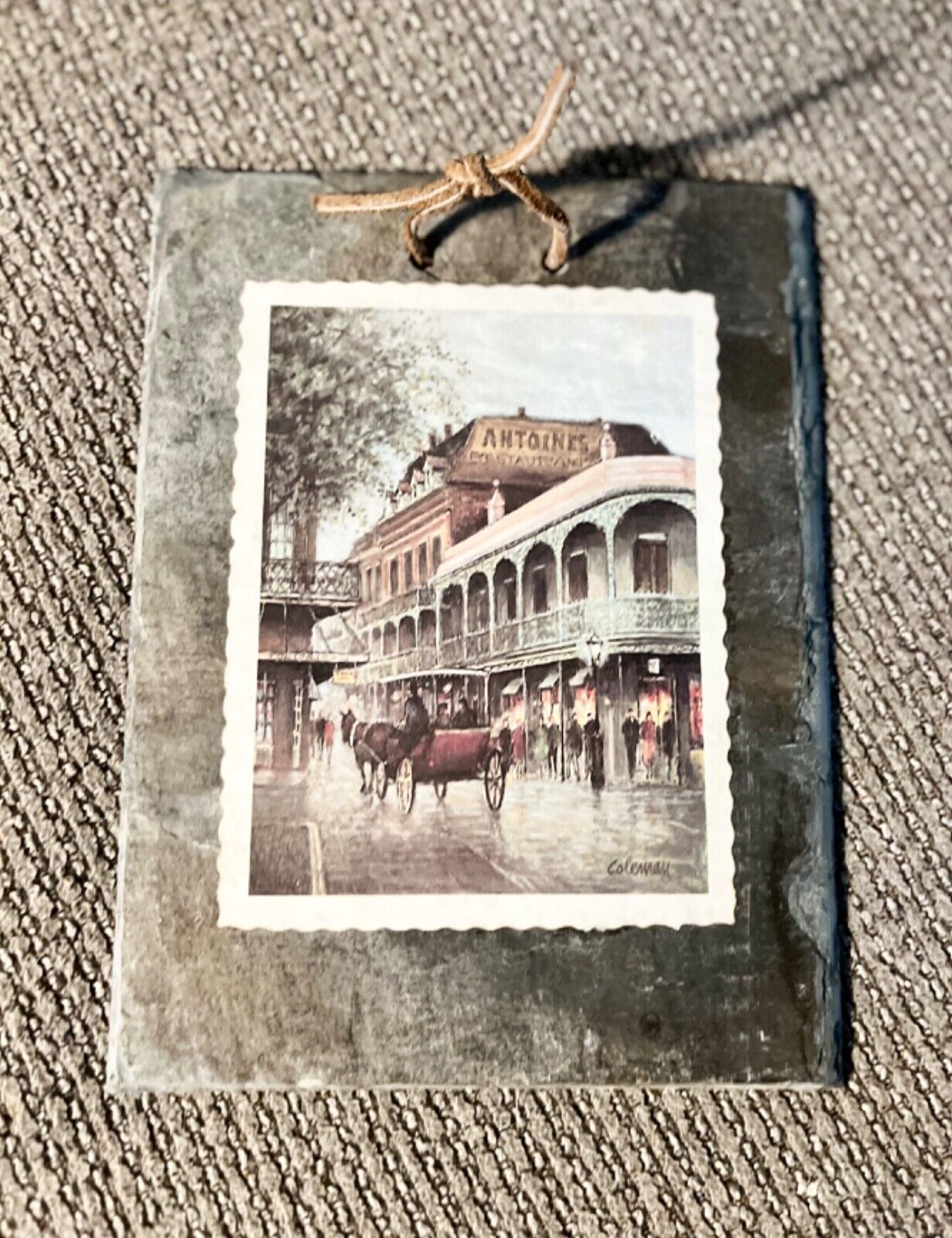 Vintage Slate Tiles from Vieux Carre of French Quarters and Jackson Square