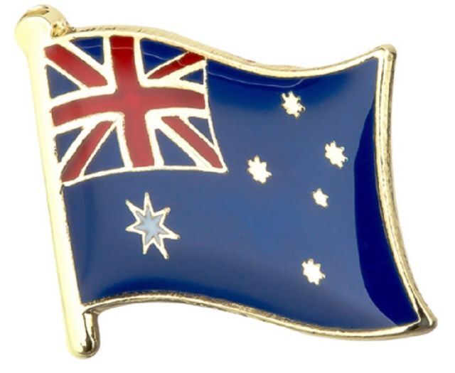 Australia Australian Badge Flag Pin England Friendship Flag Enamel 