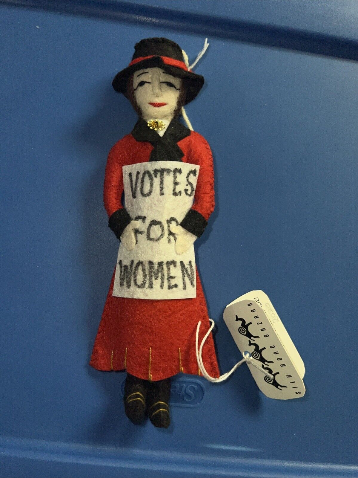 Suffragette Vote for Women  Red Votes for Women  Collectible Hand Sewn Felt