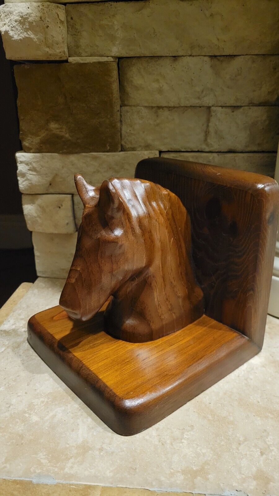 Mid Century Modern Horse Bookend (1)