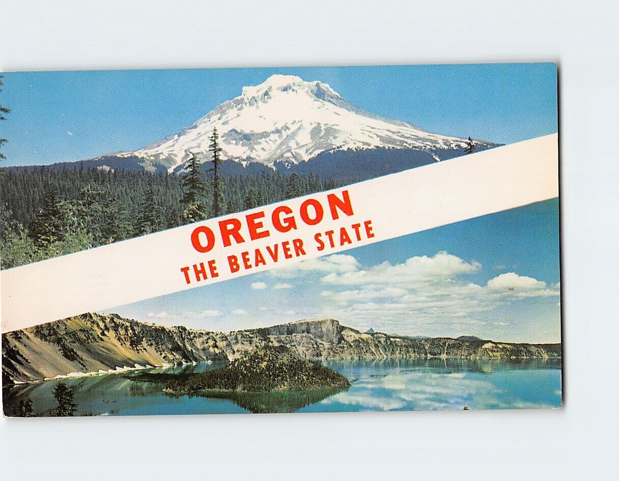 Postcard The Beaver State, Oregon