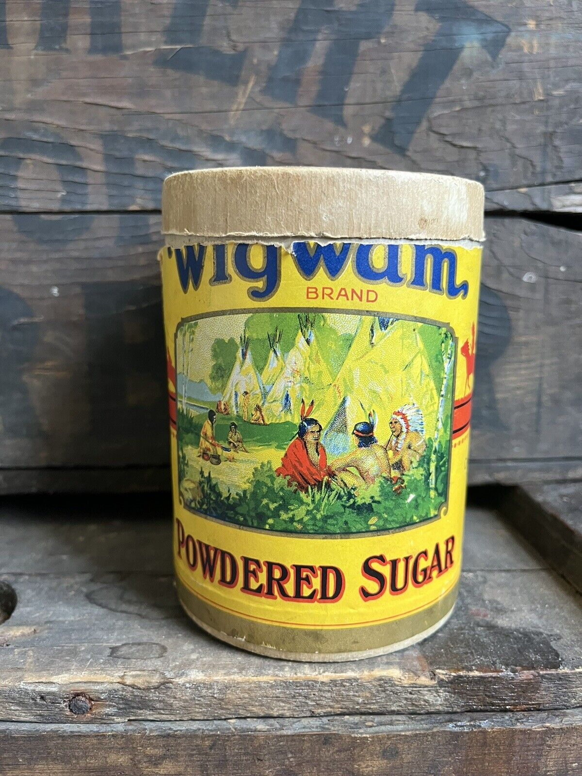 Vintage Wigwam Sugar Indian Grocery Carpenter Cook Upper Michigan Ishpeming 