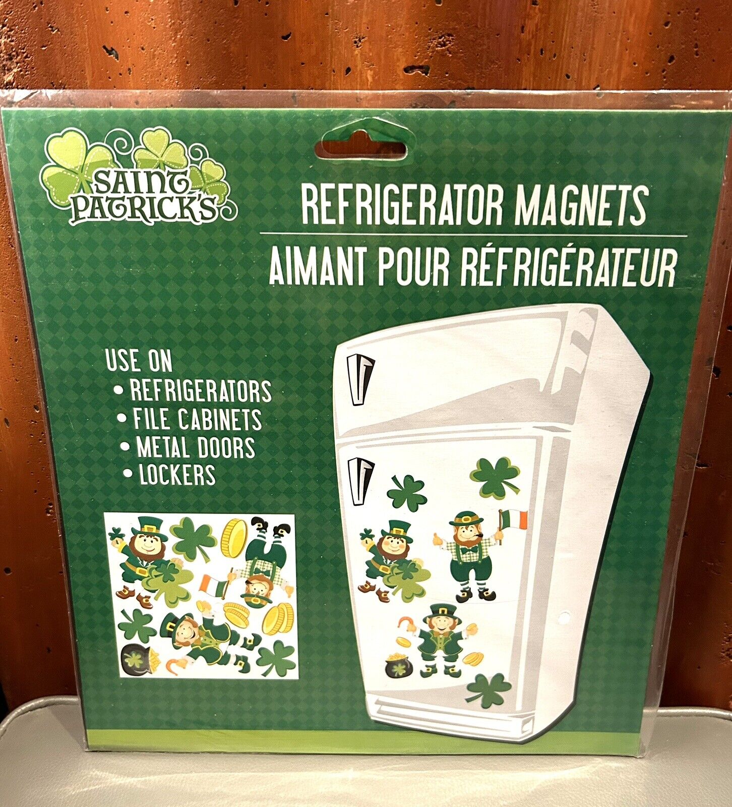 St. Patrick’s Leprechauns Four Leaf Clovers Refrigerator Magnets Decorations