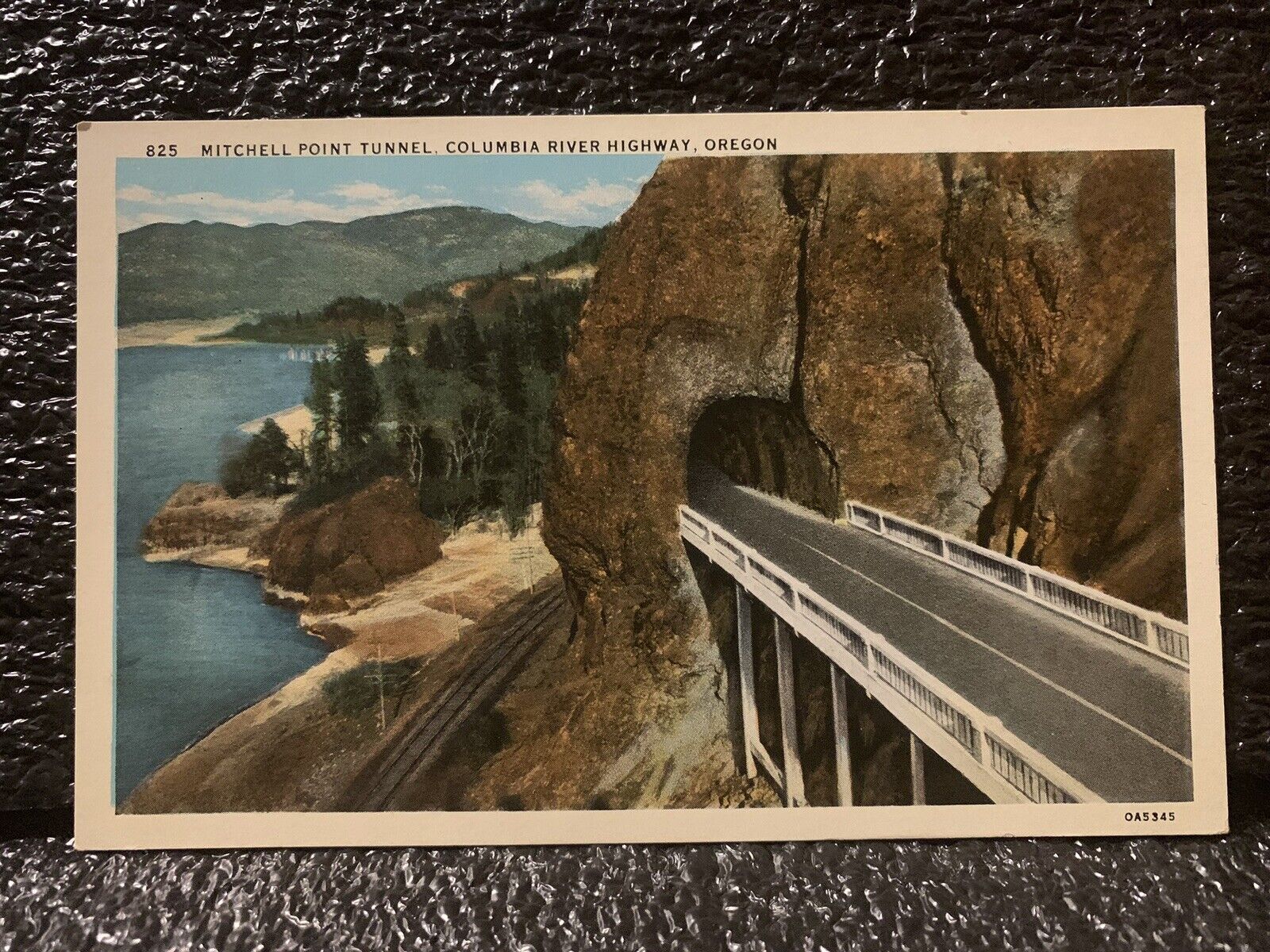 Mitchell Point Tunnel Columbia River Highway Oregon Vintage Postcard Unposted