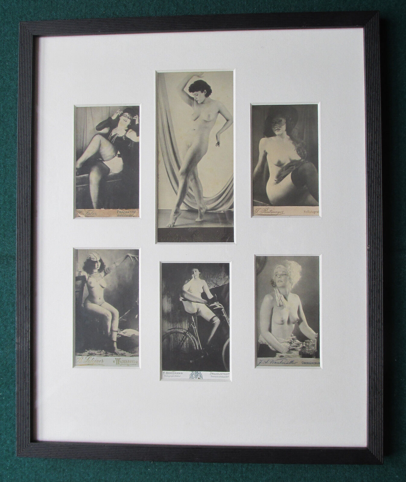 Rare Antique Austrian German Risqué CDV Photographs Female Nudes Women 1890