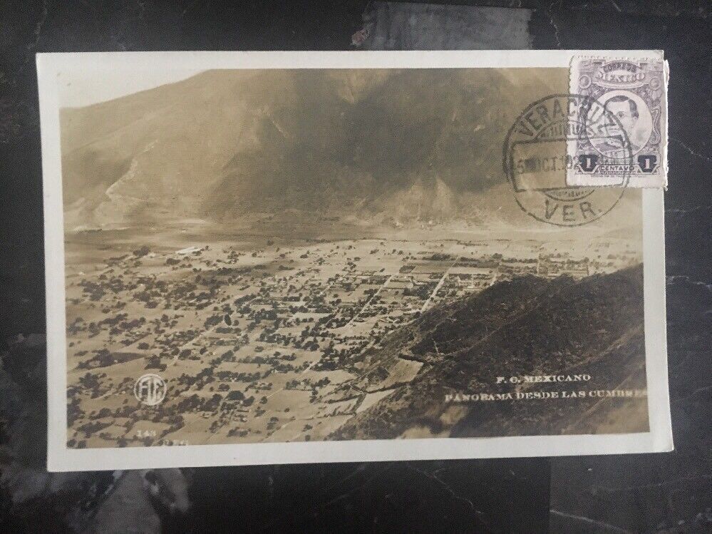 1921 Veracruz Mexico Real Picture RPPC Postcard Cumbres View