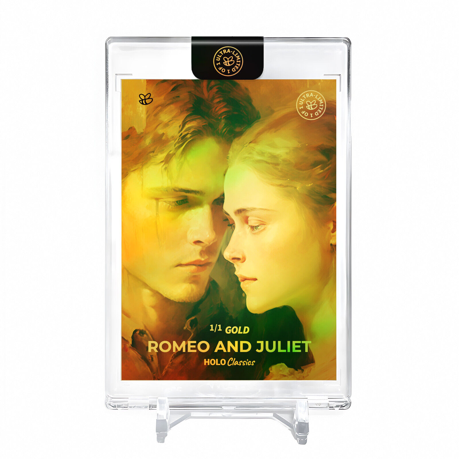 ROMEO AND JULIET Art Trading Card #ROWI *One & Only* Encased Gold 1/1