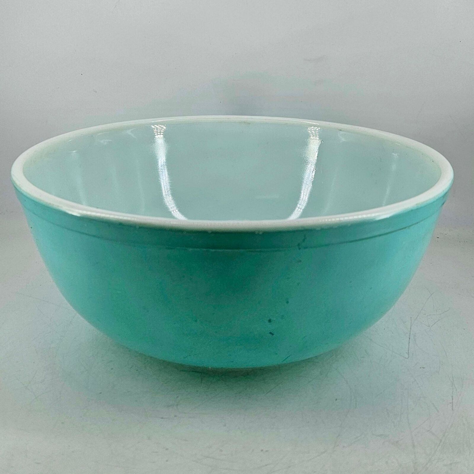 Vintage Pyrex Robins Egg Blue Turquoise 404 Nesting Mixing Bowl 4qt