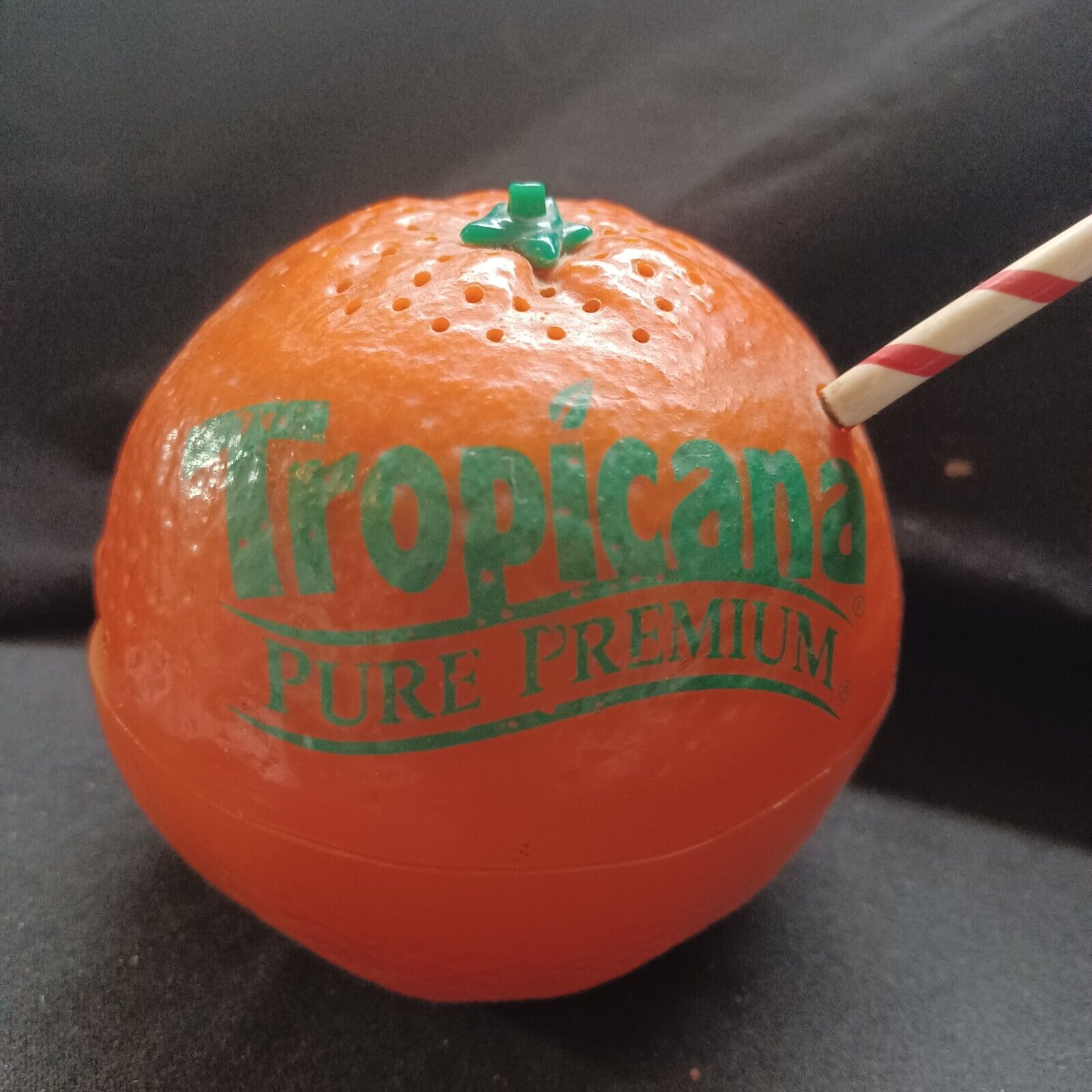 Tropicana Pure Premium Orange AM/FM Transistor Radio 1990s Promo Item WORKS