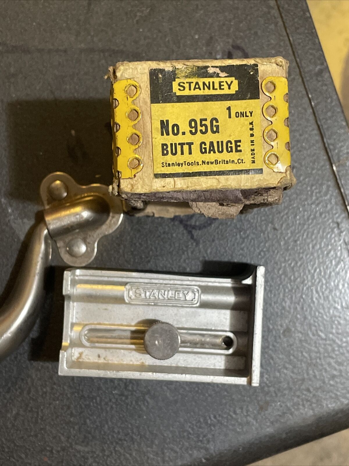 NOS - STANLEY No. 95G (47-095) BUTT MARKING GAUGE - W/BOX