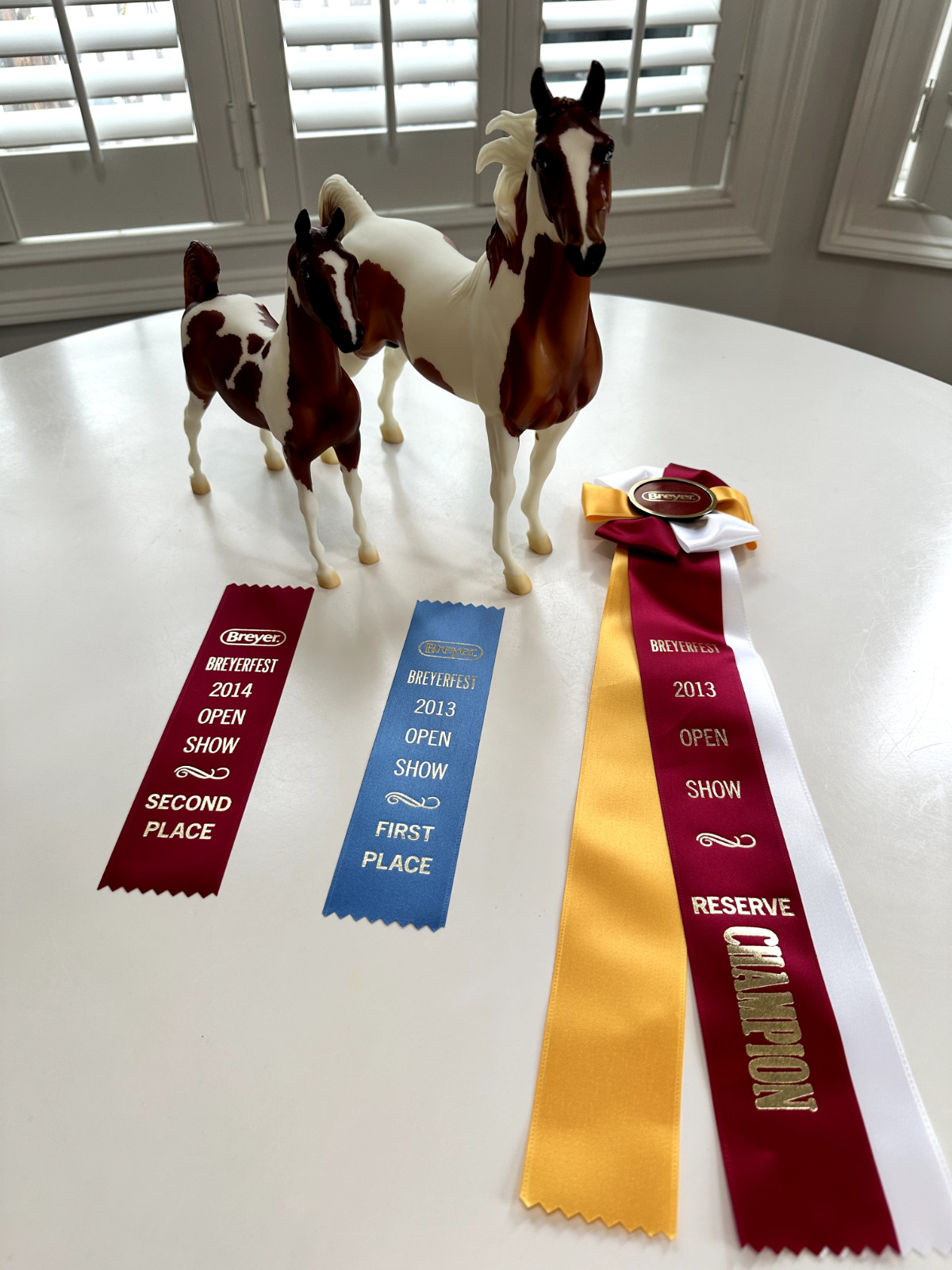 LSQ Winning Pair Breyer 2004 Chestnut Tobiano Chubasco Stallion & Foal
