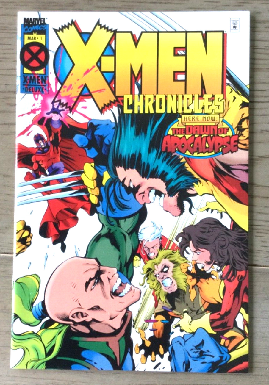 1995 X-Men Chronicles #1,Deluxe Edition w/wraparound cover, never read, see pics