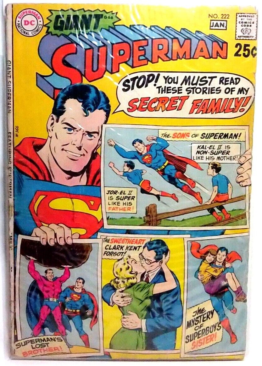 DC Comics Superman No 222 Giant 1970 \