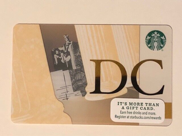  Starbucks Card 2015  Washington DC Lincoln - NEW Unused RARE