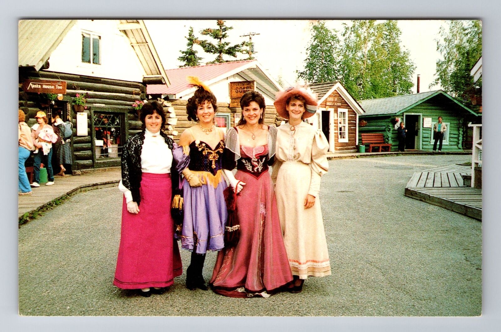 Fairbanks AK-Alaska, Golden Days Beauties, AlaskaLand Park, Vintage Postcard