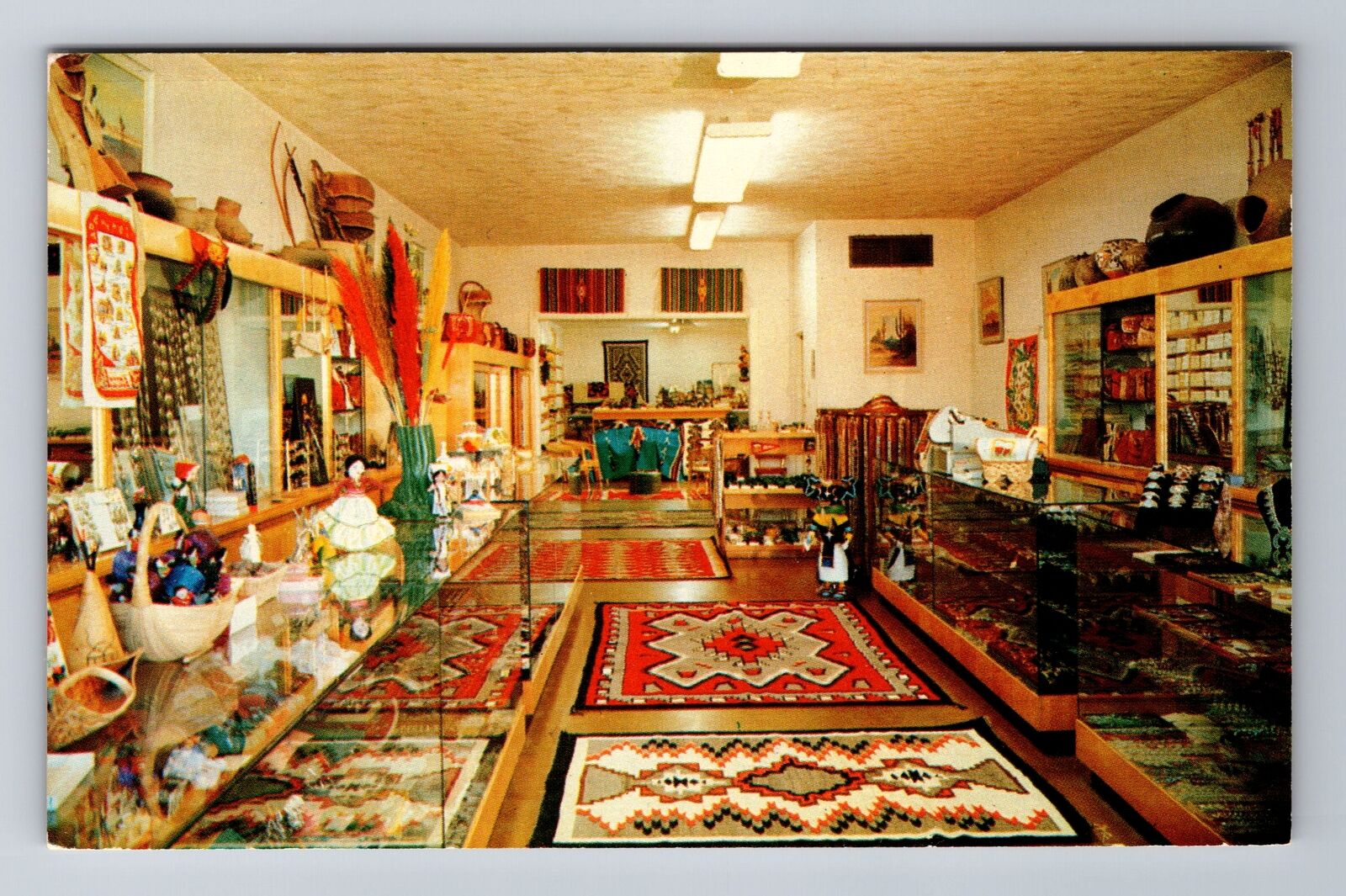 Phoenix AZ-Arizona, Lee\'s Indian Crafts, Advertising, Antique, Vintage Postcard