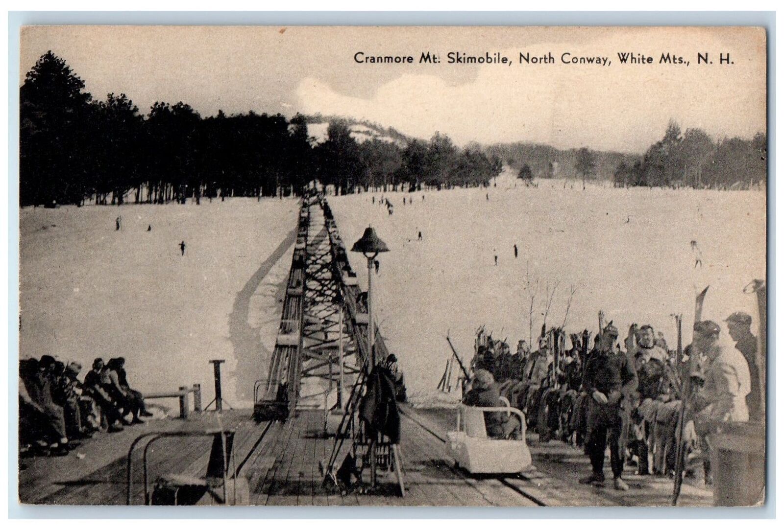 c1905\'s Cranmore Mt. Skimobile North Conway White Mountain NH Unposted Postcard