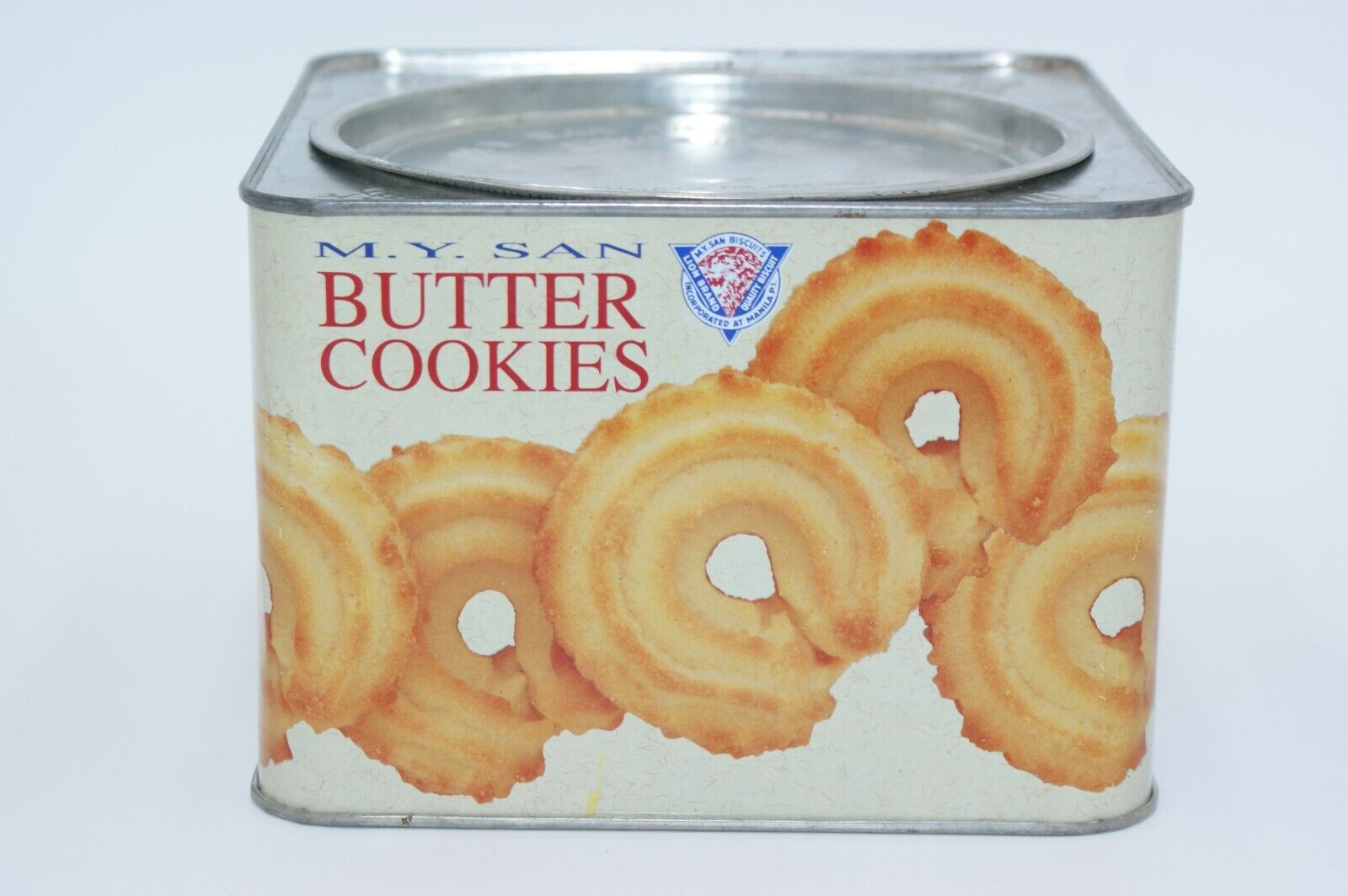 1997 Vintage My San Butter Cookies Tin - M.Y. San Biscuits, Empty