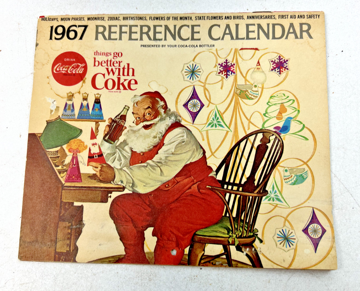 Vintage 1967 Coca-Cola Reference Calendar - 6