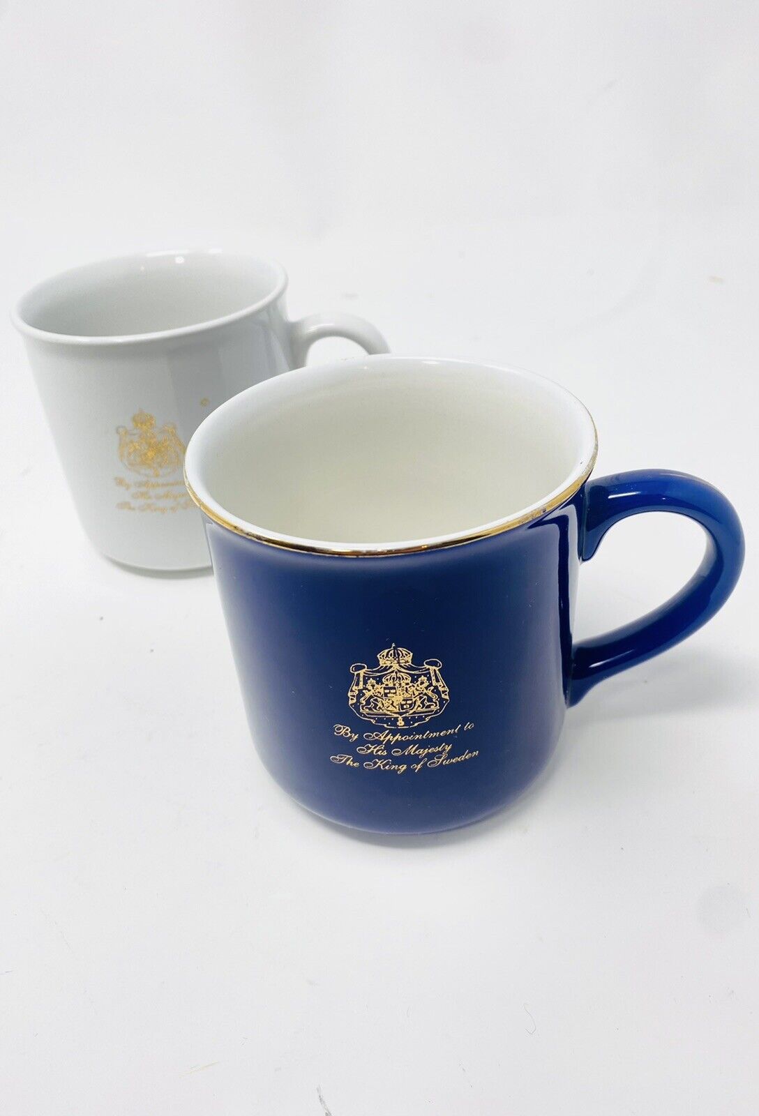 Vintage Mug Set Gevalia kaffe By Appointment to His Majesty The King Of Sweden  