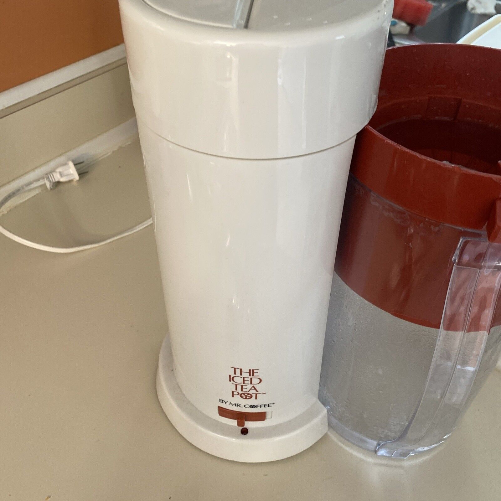 Mr Coffee TM1 Red Iced Tea Maker BASE Unit Only Works Well See Pictures