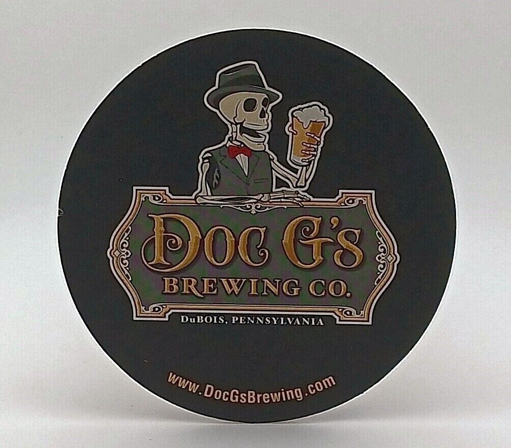 Beer Coaster-Doc G\'s Brewing Company DuBois Pennsylvania-R475