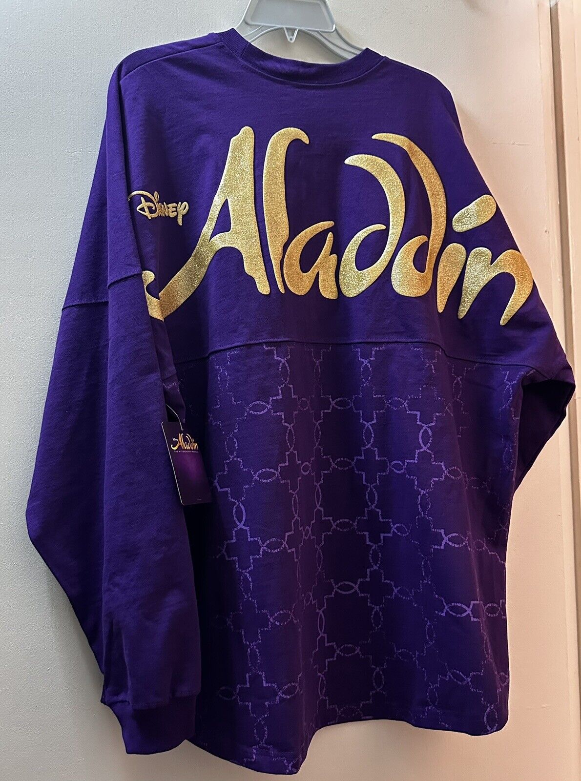 Disney Aladdin The Musical Spirit Jersey Broadway New York New W/ Tag Adults XL