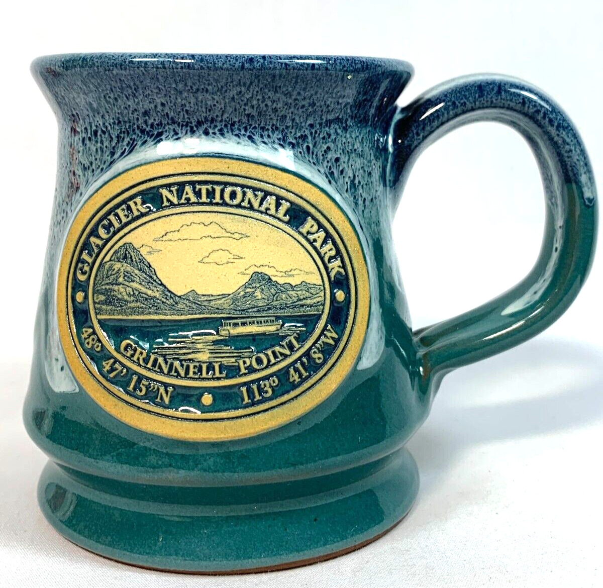Coffee Mug Glacier National Park Grinnell Point Visually Stunning Frosted Glaze