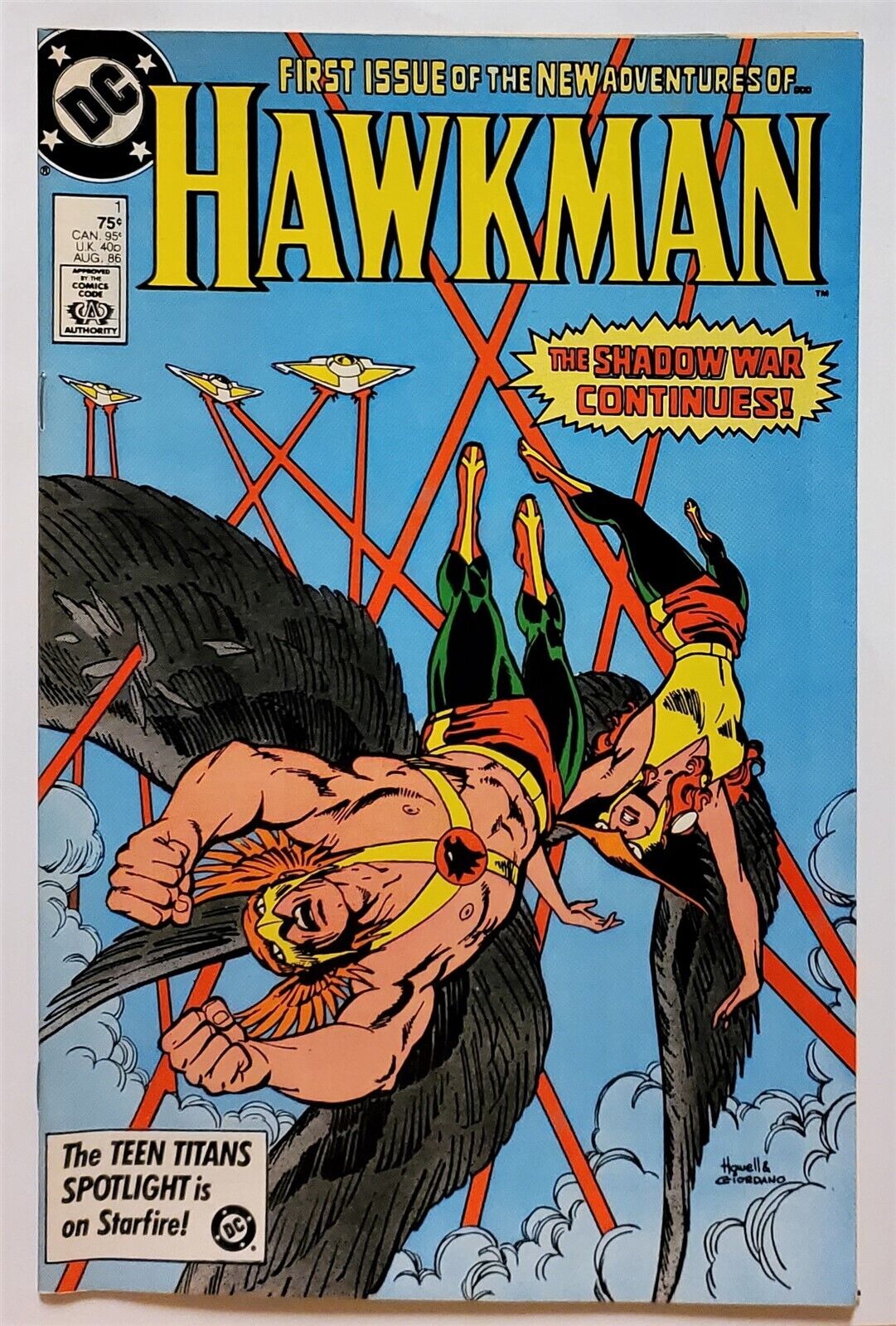 Hawkman (2nd Series) #1 (Aug 1986, DC) 7.0 FN/VF 